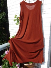 Langes Strick Kleid,Träger-Rock,D´Celli ,dehnbar, Lagenlook,um 46 bis 50