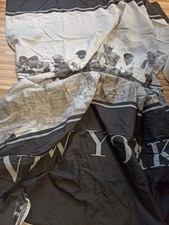 Bettwäsche - Deckenbezug - New York - 135 x 200 - wendbar - schwarz