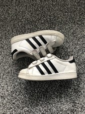 Adidas Superstar Ortholite weiß Sneakers Turnschuhe-Jungen Größe UK 8.5 EU 26