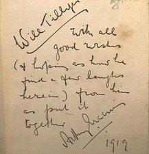 Signiert Arthur Begrünung, die besser Garn - 1st/1st 1919 jarrolds in Jacke, Locke