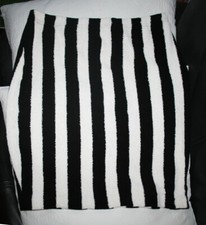 Frottee Rock schwarz weiß N2 Streifen MARC CAIN 36 Sommerock gestreift MARITIM