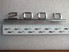 MERCEDES - BENZ 200D - Schriftzug - Typen Schild.