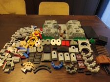 Lego Ritterburg Ritter Bauplatten Bausteine Set Konvolut 3D Platte graue Festung