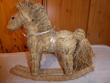Deko Schaukelpferd Stroh