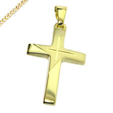 Anhänger Kreuz Kreuzanhänger 333 Gold Kommunion Konfirmation Neu mit Kette