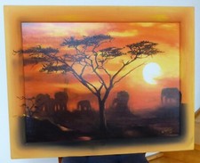 Schönes Bild von CEPON Afrika Elefanten Sonnenuntergang Savanne