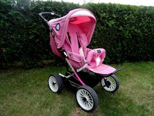 neuwertig Emmaljunga Mädchen Traum 2 in 1 Kombi Kinderwagen pink / rosa / weiß 