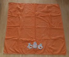 BOB DER BÄR BABY Badetuch Handtuch orange NILPFERDE *WIE NEU* ca. 95x95 cm