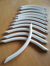 12 Stück Metall Schrankgriffe 128mm Bohrlochabstand weiß Küche Möbel Türgriffe