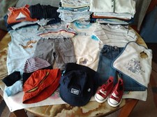 Bekleidungs- Paket 57 Teile ♥ Baby Erstausstattung / Paket für Jungs ☺ Gr. 62-68