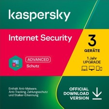 Kaspersky Internet Security 2022-2023  3 Geräte 1 Jahr