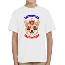 T-Shirt Kinder Queen Elizabeth II Platin Jubiläum 2022 Feier 70 Jahre - A2