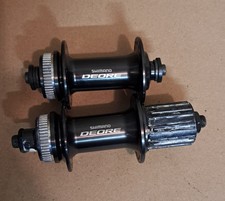 Shimano DEORE Nabenset FH-M6000 HB-M6000, 32 L, 135 mm, schwarz, Centerlock, HG