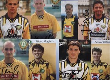 7 +1 Dresden orig sign Ost Fussball Autogramm Karten aus Sammlung alt rar selten