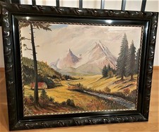 WATZMANN , wunderschönes Bild mit Signatur, Erbstück von 1938