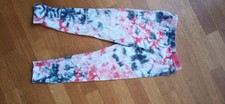 Leggings Minymo Mädchen Batik 104 Rot Schwarz Weiß