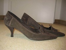 Zara  Pumps  Kittenheels  Gr. 40  Braun  Wildleder 