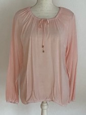 Bluse Tunika Gr. 36 38 Viskose Blue Motion Gummizugbund Schlupfbluse weit rose
