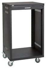 Samson SRK16 Rack Case Live Studio 19" 16HE Stahl Rollen US EU Effekte Schwarz