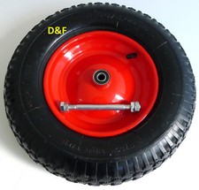 Schubkarrenrad Ersatzrad luftbereift 4.80/4.00-8 inkl. Achse, Schubkarrenreifen