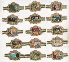 16 x Zigarren-Bauchbinde - Victor Hugo - Märchen - Rotkäppchen - s.Beschreibung