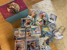 Disney Frozen Anna und Elsa Die Eiskönigin Puzzle, Buch, DVD‘s, Rucksack, Tasche