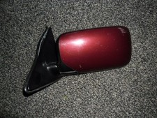 E 36, BMW, Rückspiegel, Außenspiegel links,E 36 Limo, dunkelrot met,
