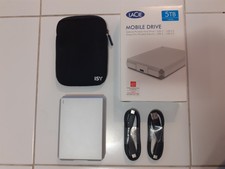 Lacie 5TB externe Festplatte, USB-C + USB, gebraucht + OVP