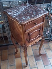 Antikes Tischchen  Nachttisch Beistelltisch Loui Frankreich Nussbaum