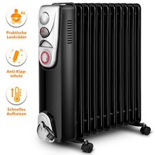 Ölradiator 2500W Elektroheizung 9 Rippen Radiator Heizkörper Heizung mit Timer