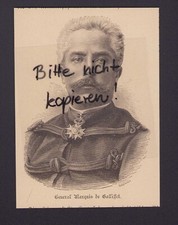 1871, Abbildung General Gaston Alexandre Auguste, Marquis von Gallifet, Prince d