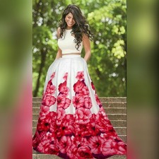 Rot Designer Party Kleidung Indisch Lehenga Bollywood Lengha Choli Hochzeit