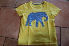 gelbes T-Shirt von Mini Boden mit Elefant * unisex * Gr. 4-5 years * ca. 104/110