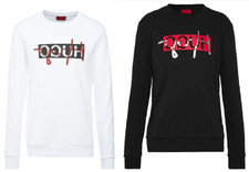 Hugo BOSS Sweatshirt Pullover mit Print, Weiche Innenseite Reversed