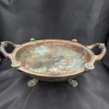 Ein Schöne Seltene griechische hellenistischen Periode Bronze Becken mit 3 Fuß Ständer. Super