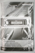 Manual & Zubehör Autoradio RDS Medion MD 80877 in 9 Languages