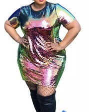 Damen Festliche Kleid ,Grosse 56,neu, Stretch,mit Paetten