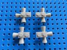 LEGO 4 x Düse Megafon Lautsprecher 3-fach 3963  neu hellgrau
