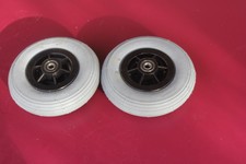 2 Rollatorräder 200 mm Kugellager Luftbereift