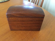 Art Deco Zeit massiv Palisander Tischplatte ausklappbare Zigarette Box