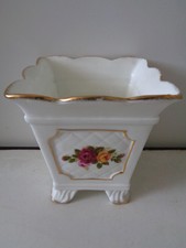 BLUMENÜBERTOPF ° Blumentopf ° FINE BONE CHINA „Cottage Rose“