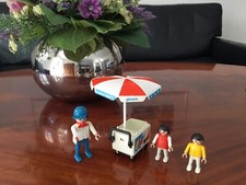 Playmobil Set 3563 Klicky Eiswagen mit Verkäufer u. 2 Kindern Vintage