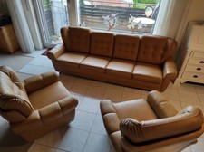 70er Jahre Sofa 4 Sitzer  + 2 Sessel / Couch Vintage 