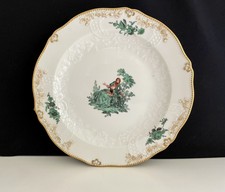 Meissen Kuchenteller mit Watteau Malerei Dekor 273124 Goldrand 1.Wahl