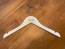 Holzbügel weiß, 35cm, 50 St.