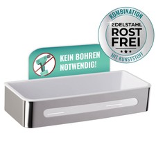 WENKO Edelstahl Wand Ablage PREMIUM Regal Bad Accessoires Halterung WC Fach