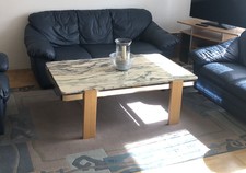 Wohnzimmertisch Couchtisch - mit Marmorplatte