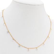 24k Gold Halsband Halskette Schmuck Boho Chic präsentiert in Geschenk Box