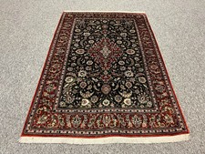 Feiner Perser Teppich Ghom Seide Silk Orientteppich Seidenteppich 155 x 103  