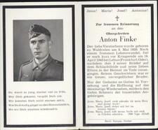 Sterbebild WK2 - Obergefreiter - 19.4.1945 - Lebus - Frankfurt